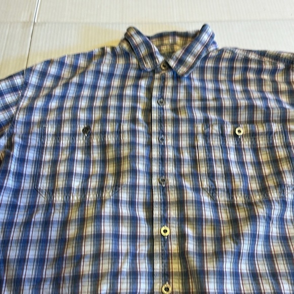LL Bean XL Tall button down plaid long sleeve shirt 2 front pockets 100% cotton - Picture 2 of 11